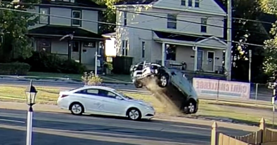 Father On His Way To Church Manages To Narrowly Avoid Collision And Says It's All God