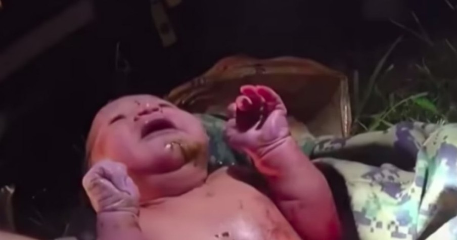 Newborn Baby Found In Plastic Bag In Georgia And Cameras Caught The Gut-Wrenching Moment