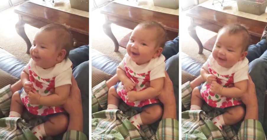 Baby Laughs At Dad's Serious Talk About Dating Boys