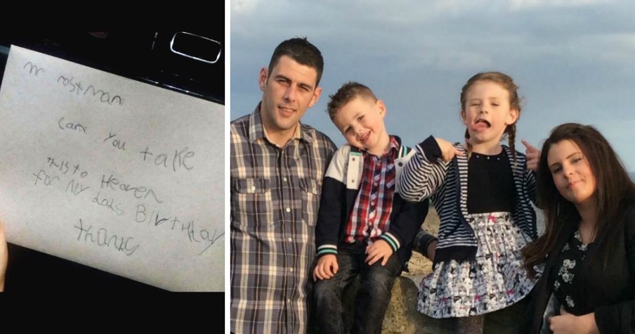 Boy Mails Birthday Card To Daddy In Heaven And Gets An Unbelievable Reply