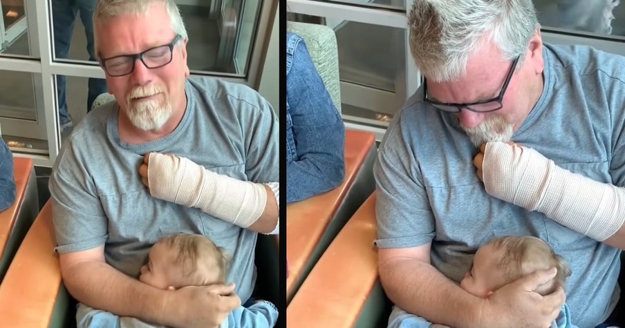 Grandpa Bitten by a Copperhead Snake Leaves Hospital and Reunion with Grandson Is So Sweet