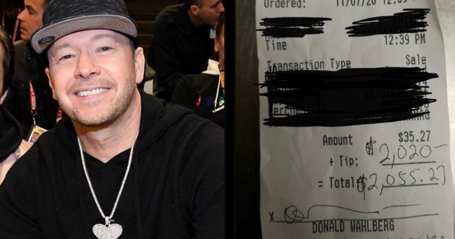 Waitress' Jaw Hits The Floor After Blue Bloods Donnie Wahlberg Leaves A $2,000 Tip