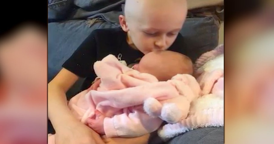 Dying 9-Year-Old Boy Bailey Cooper Hangs On Just Long Enough To Meet Baby Sister