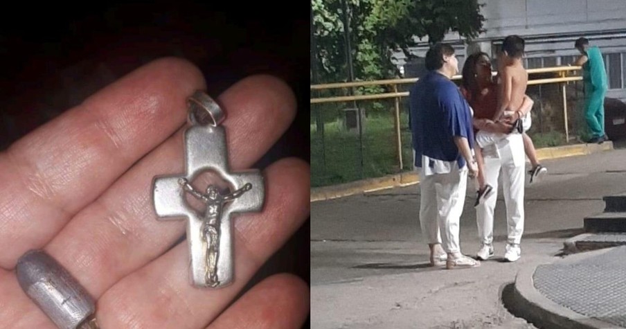 Stray Bullet Was Headed Straight For A 9-Year-Old But The Boy's Crucifix Saved Him