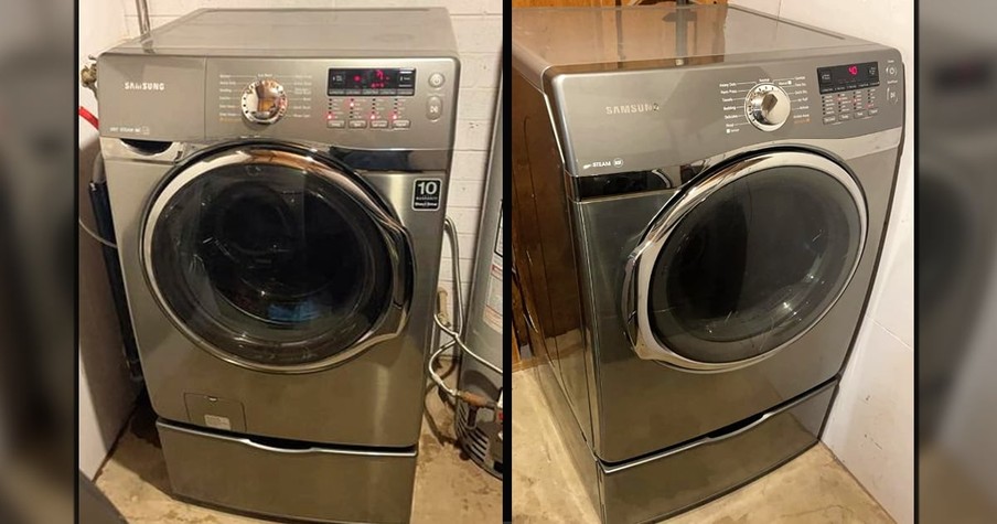 Man Buys a Used Washer And Dryer, Then Looks Inside The Dryer When He Gets Home