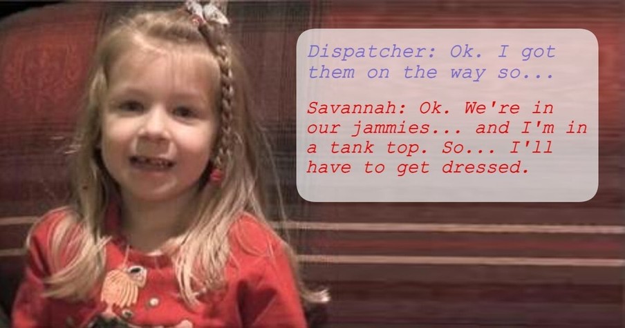 5-Year-Old Stays on the Line with 911 to Save Dad and the Conversation She Has Is Priceless