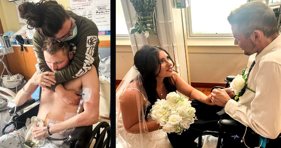 Groom Fighting Stage 4 Cancer Gets Married In Hospital, And Then Doctors Have Amazing News