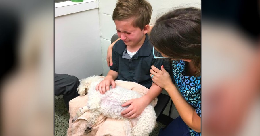 Gut-Wrenching Photo Of Adopted Son Caring For Dying Dog: 'I Know How It Feels Not To Be Loved'