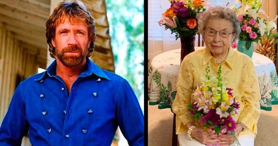 Chuck Norris' Mother Turns 102 And Shares The Secret To Staying Young At Heart