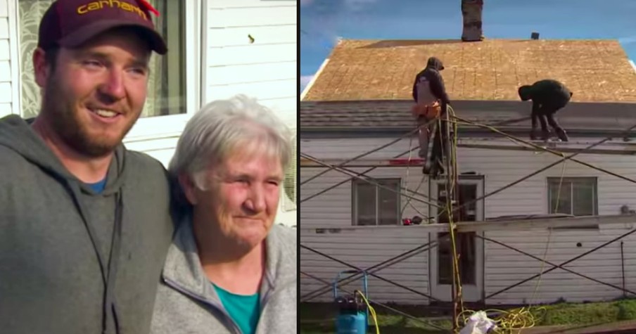 Contractor Jeremy Locke Fixes Grandma's Roof For Free But Has to Trick Her Into Accepting It First