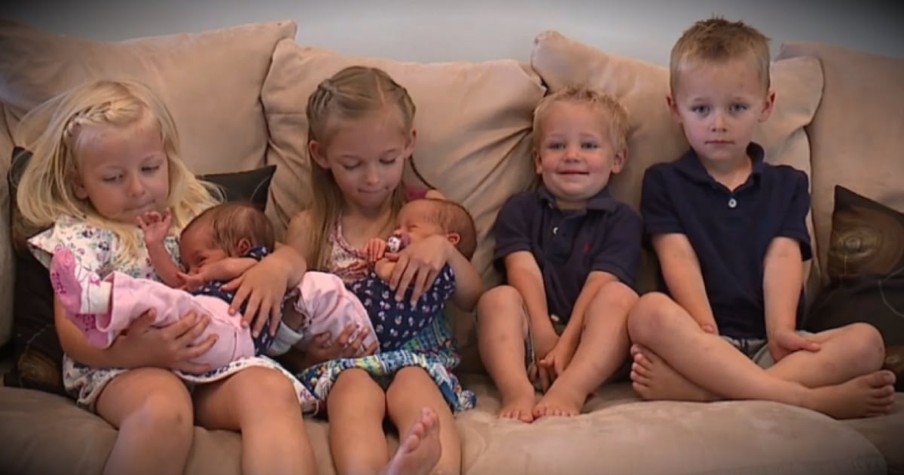 Couple Battles Infertility, Then Winds Up Conceiving 3 Sets Of Twins