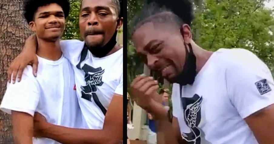 Dad Breaks Down Crying As He Drops Son Off At College And It's Got Everyone Tearing Up