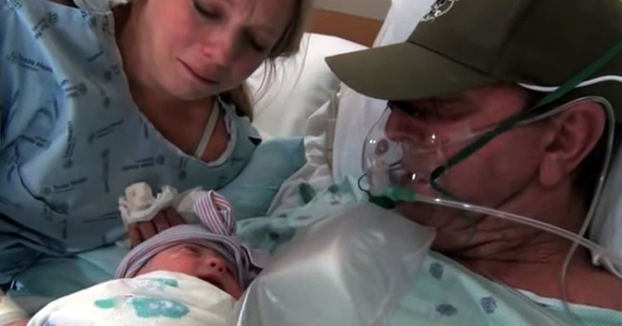 Daddy Holding Newborn Passes Away After Wife Induced Labor Early So He Could Meet Baby Girl