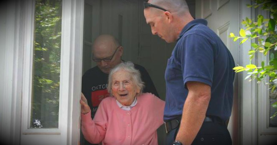 A Firefighter's Widow Turned 100 And The Department Came To Say Happy Birthday