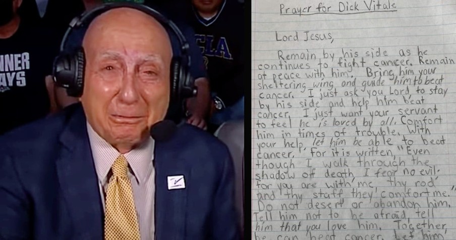 Powerful Prayer from Special Fan Deeply Touches the Heart of Dick Vitale During His Cancer Battle