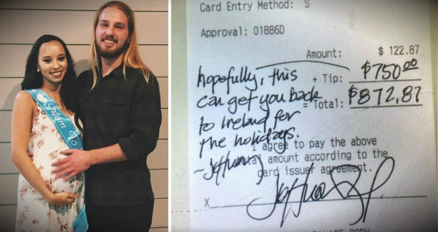 Big Tip Helps Deserving Waiter Get Home For Christmas