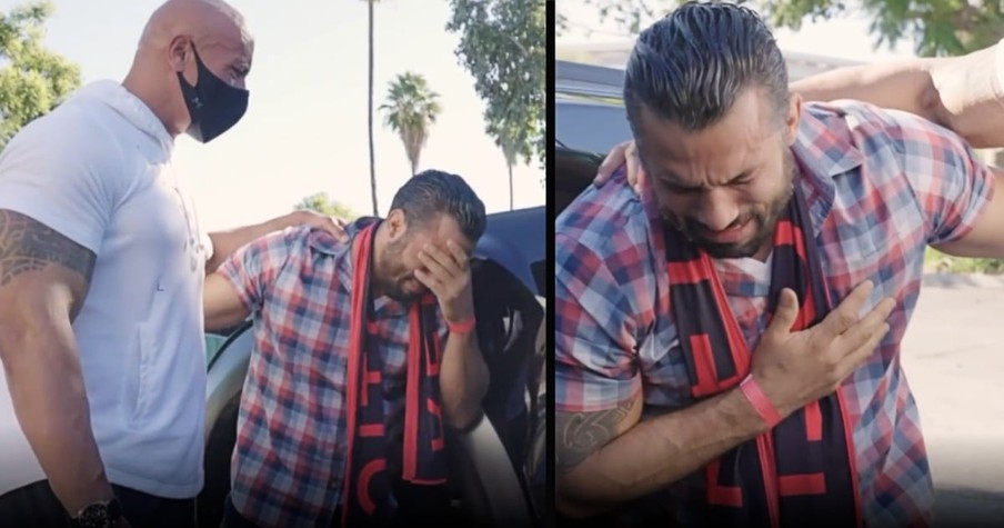 Dwayne Johnson Gives Navy Veteran the Keys to His Truck And Leaves the Humble Hero in Tears