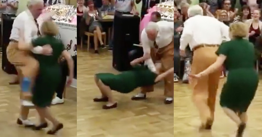 Elderly Couple's Swing Dance Routine Goes Crazy Viral