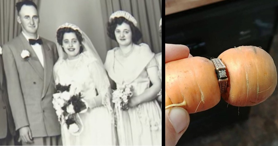 Grandma's Missing Engagement Ring Shows Up On A Carrot 13 Years Later