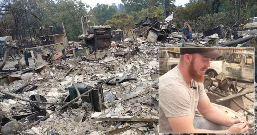 Grandpa In Heaven Helps Man Find Hidden Treasure In Rubble Of Intense Fire