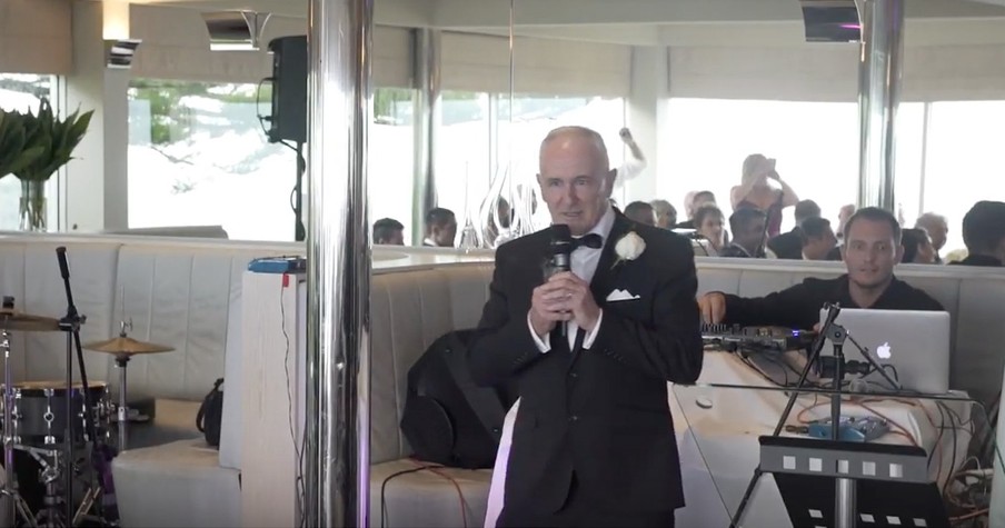 Father's Musical Toast At His Daughter's Wedding