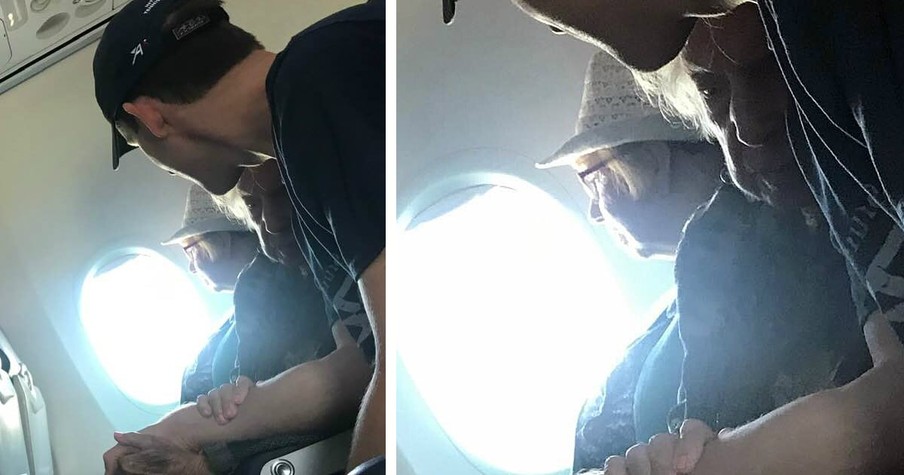 God Puts Special Angel Next To Frightened 96-Year-Old With Fear Of Flying