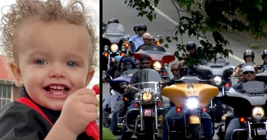 Floodwaters Swept 2-Year-Old Out of Mom's Arms So 1,000 Bikers Turn Up to Pay Their Respects