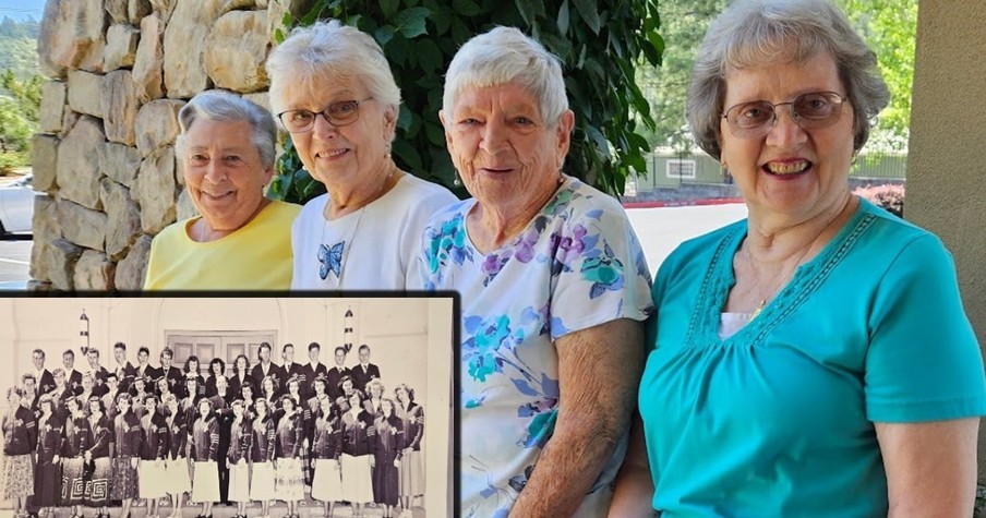 4 High School Friends Reunite After Years Apart When They End up at the Same Retirement Home