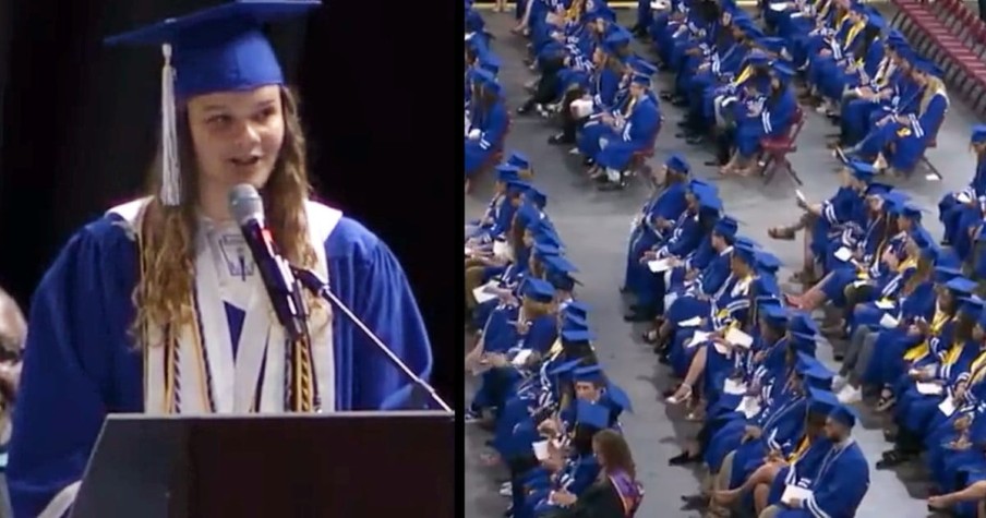 In Her Graduation Speech, Valedictorian Gives a Powerful Message: 'Your Worth Is Found in Jesus'