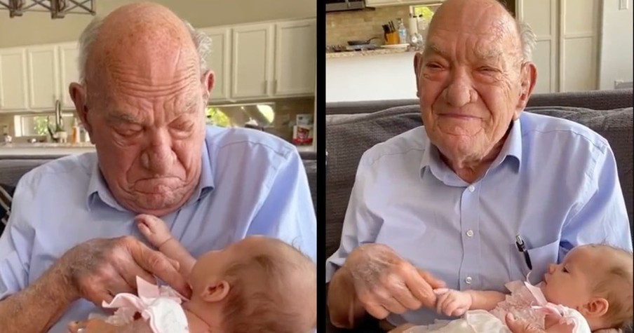 He Lost His Wife and So Grandfather Cries While Holding Granddaughter Who Shares Her Name