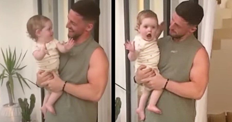 Grandma Comes to Visit As a Surprise and Baby Girl's Reaction Is Just the Sweetest