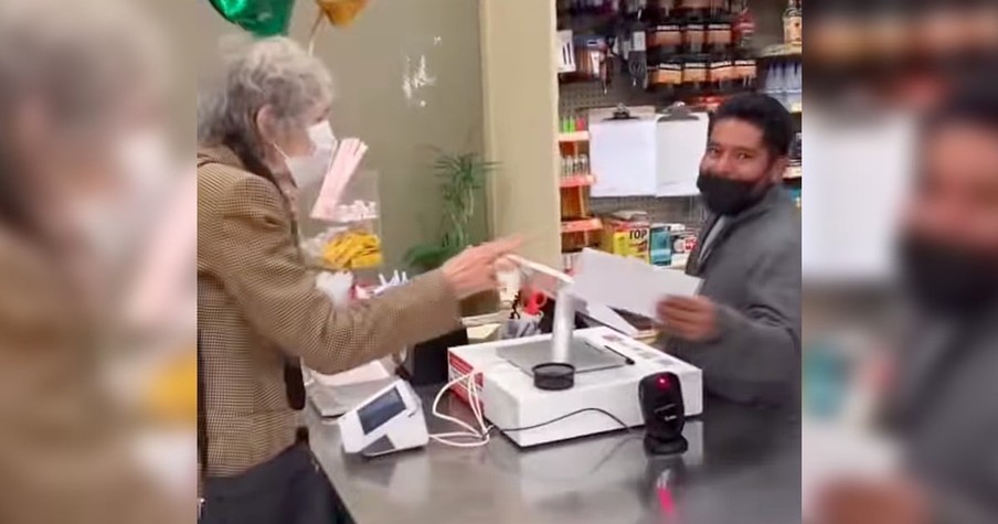 Grandma Wins The Lottery And Returns To Store To Honor A Promise She Made To The Clerk