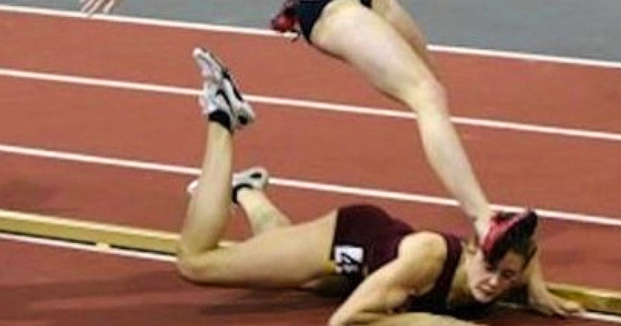 Christian Athlete Takes a Fall But Still Wins the Race