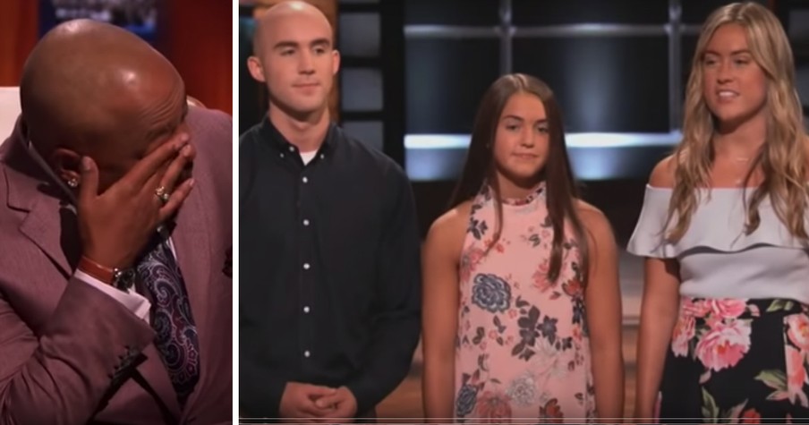 Shark Tank Brought To Tears As Kids Pitch Late Firefighter Dad's Product