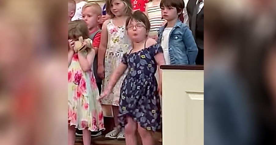 Little Girl Dancing Her Heart Out During Class Graduation Performance Goes Viral