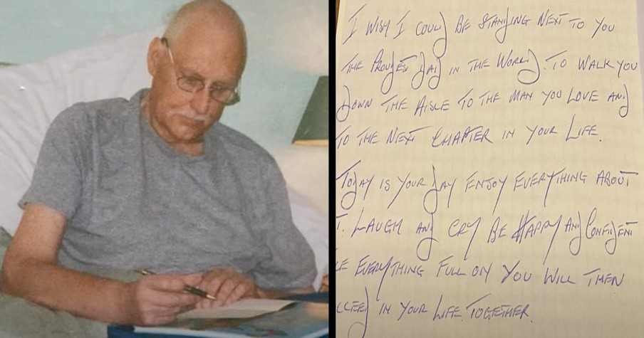 Bride Gets A Love Letter From Dad To Daughter On Her Wedding Day, 20 Years After His Death