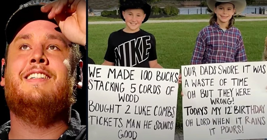 2 Young Fans Work So Hard To Get To Concert And Then Luke Combs Stops The Show