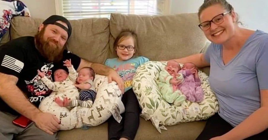 Georgia Mom Madison Collier Is Shocked As She Defies 1 in 700,000 Odds with Rare Quadruplets