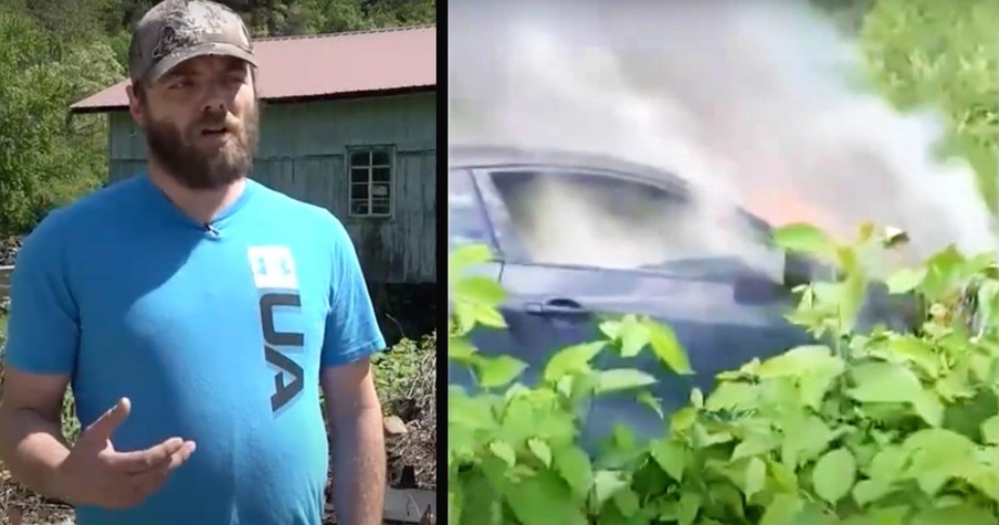 Man Rescued From Burning Car All Because God Put Right Person In Right Place At Right Time