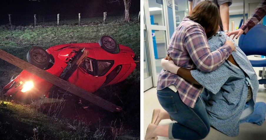 Man Miraculously Survives Horrific Car Crash On His Way To Propose