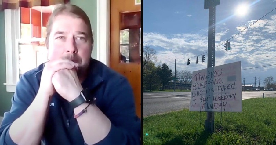 Community Rejoices Over Update From Man With Sign Standing On The Street Corner