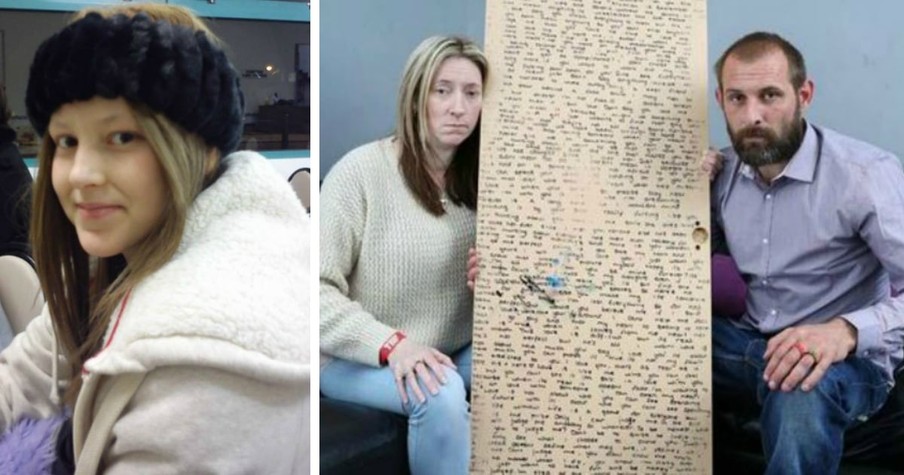 Daughter's Secret Message Behind Mirror Discovered By Parents After She Dies