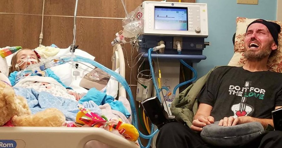 Agonizing Photo Of Grandpa Sobbing Next To Dying 5-Year-Old Is Raising Awareness