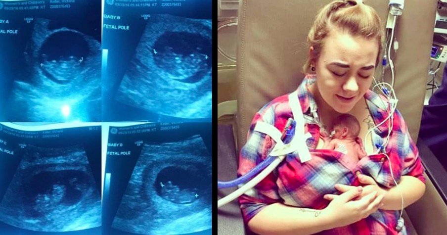 Mother Of Quadruplets Makes Brave Choice To Carry 4 Babies Knowing Only 1 Would Survive