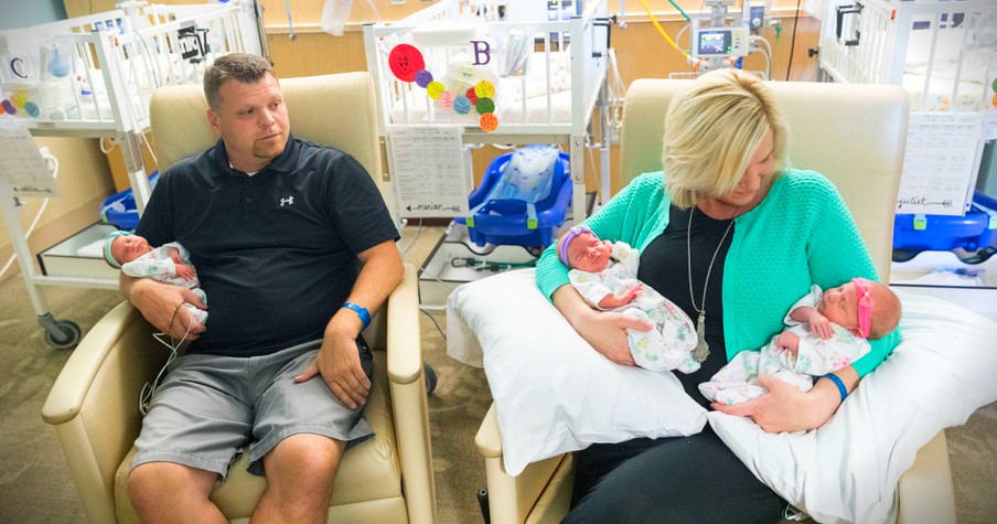 Couple's 'One In A Million' Identical Triplets: 'It Just Blew Our Minds'