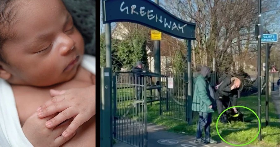 Stranger Peeks Inside a Plastic Bag on a Street Corner and Is Shocked to Find a Newborn Baby