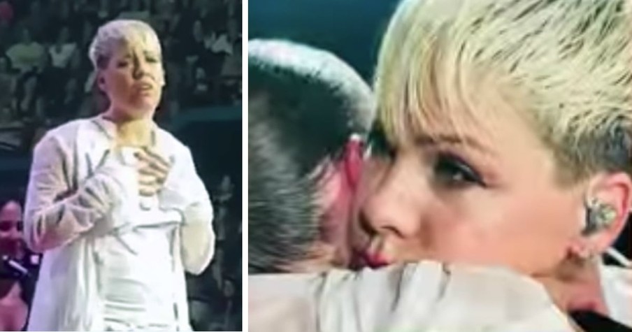 Pink Stops Concert To Comfort Fan Who Lost Mom