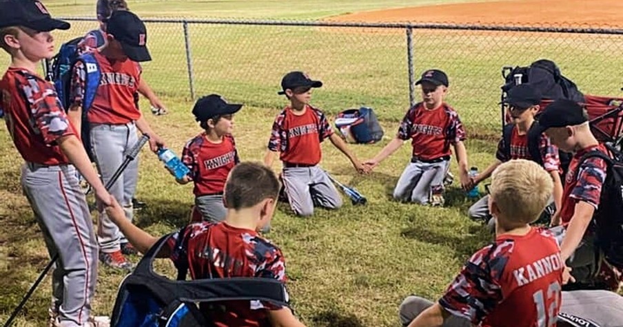 Man Spots Young Players Praying During Medical Emergency At Ball Field And It's Powerful