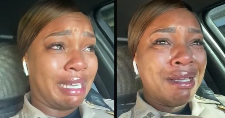 Police Officer Shares Emotional Testimony After Stranger Covers Her In Prayer At The Gas Station