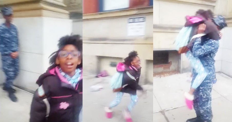 Little Sister Is Having A Meltdown Until She Sees Her Hero Brother